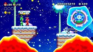 FROZEN! New Super Mario Bros U 2 Player 1 World