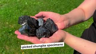 Elite Shungite Treasury | Rare Shungite Stone | Shungite Crystal Nuggets | Unique Shungite Stones