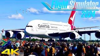 Qantas Airbus A380 in Flight Simulator 2024!! | Sydney  Johannesburg | The Largest Passenger Plane!