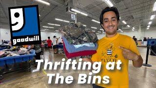 Thrift with me at the Goodwill Bins ll We Got In Trouble for Filming...