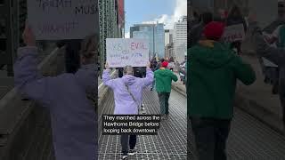 Oregonians protest in advance of Trump’s address to Congress