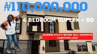 Inside ₦110,000,000 ($146,666) 4 bedroom Duplex + BQ In Diamond Estate Novare Mall (ShopRite) Lekki