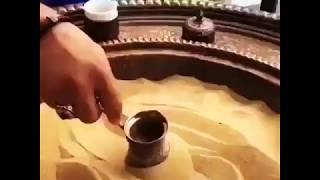 Turkish Coffee Made With HOT Sand | Boiling Coffee Using Sand