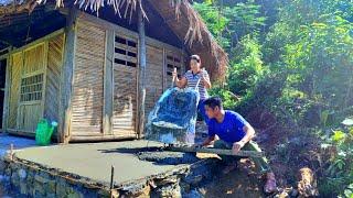 LAN the mute girl & CUONG join hands to expand the wooden CABIN to be more spacious for the future