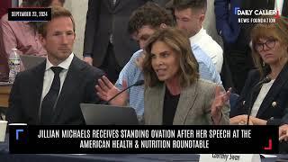 "Where is the Outrage?" Jillian Michaels Receives Standing Ovation After Speech at Health Roundtable