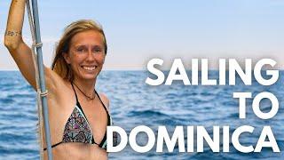 Sailing to DOMINICA! And he dropped WHAT overboard?! - Caribbean Boat Life