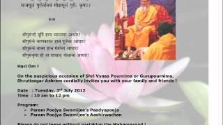 Guru Pournima Utsav 2012 at Shrutisagar Ashram, Phulgaon, Pune