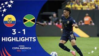 Ecuador vs Jamaica 3-1 Resumen y goles COMPLETO  Copa América 2024 HD