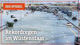 Unwetter in den Vereinigten Arabischen Emiraten: Flughafen unter Wasser | DER SPIEGEL