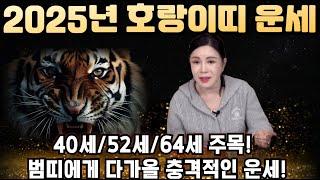 하늘이 내리는 특별한 기회! 2025년 호랑이띠 운세! 40세/52세/64세 주목!!!