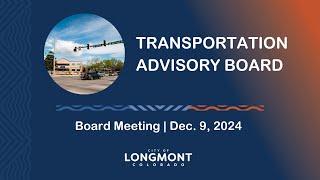 Transportation Advisory Board Meeting Dec. 9, 2024