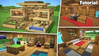 Minecraft: Survival House #3 Interior Tutorial - How to Build - Material List in Description!