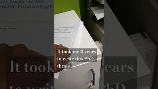 This is what a PhD thesis looks like. #phd #thesis #phdlife #doctor