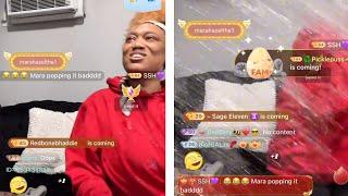 May 25, 2025 - Messy Maj hits mara & pours🪣 of WATER ON MARA ON LIVE 