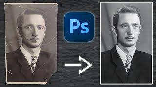 How To Restore Old Photos With Photoshop by Hand Bonus Enhancing it with AI (2023)