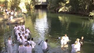 Baptism -  Jordan River Israel Tour