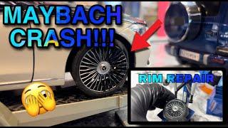 MAYBACH CRASH! | Rim repair in my 1:18 Dreamgarage...