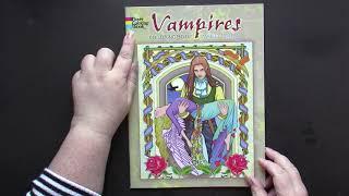 Flip & Review Vampires by Marty Noble  (Adult Coloring)