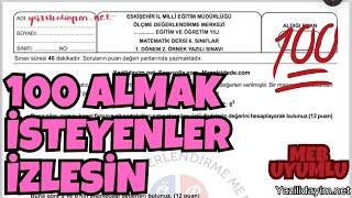 6.Sınıf Matematik 1.Dönem 2.Yazılı