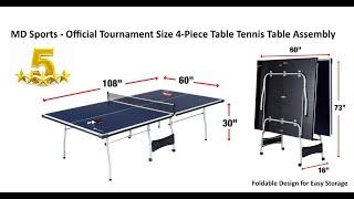 MD Sports Table Tennis Set Assembly