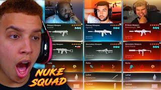 NUKE SQUAD BUILDS EACH OTHER'S LOADOUTS IN WARZONE! 