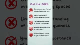 What's In and Out for 2025: Autism Edition  #abatherapy