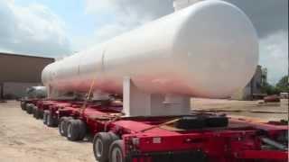 500,000 LBS. TOTAL GROSS WEIGHT!! DUAL LANE TRANSPORT! 92' LONG HIGH PRESSURE VESSEL