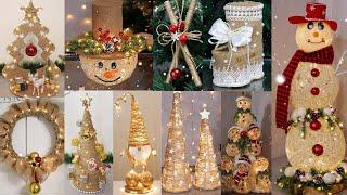 20 Best DIY Christmas Decoration ideas with Jute rope,burlap2023