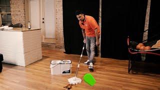 How to Use Tsmine RinseWise Mop Bucket to Clean Up a Mess