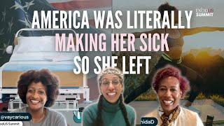 America was literally making her SICK...so she LEFT! Black women in Croatia