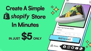 Shopify Starter Plan In $5 | Shopify Starter Plan Customization | Shopify Store Creation | Review