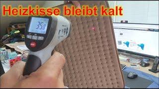 Heizkissen 100 Watt 55 Grad Abschaltautomatik ebay vs  Lidl Silvercrest Aldi Heizdecken