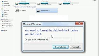 How to Repair USB Pen Drive “You need to format before use”