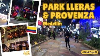 PARK LLERAS & PROVENZA | MEDELLIN | 4K ‍️️️ #walktripl29 #lleraspark #provenza #medellin