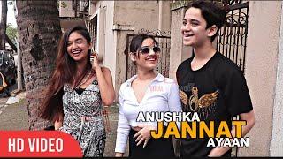 Jannat Zubair, Anushka Sen and Ayaan Zubair arrives for Lunch