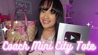 Unboxing the Coach Mini City Tote + YOUTUBE CREATOR AWARD | New Kitten intro