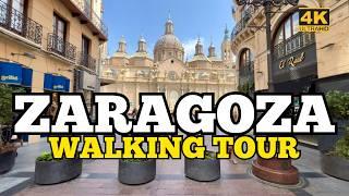 Zaragoza, España  Walking Tour (4k Ultra HD 60fps) Centro de la Ciudad