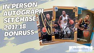 In-Person Autograph Set Chase: 2017-18 Donruss Basketball  Check Out My Signed Cards!