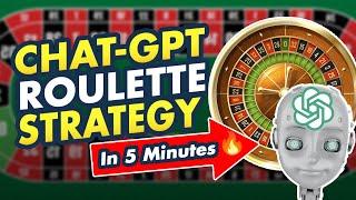 I Used ChatGPT to WIN In Online ROULETTE - Live Dealer Strategies