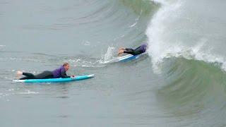 Surf Lesson Gone Wrong Surfing School Students Get Slammed by Waves