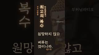 최고의 복수란 무엇인가? | 부처님말씀 | 석가모니명언 | 인생지혜 | 명상의말씀