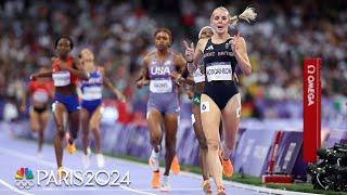 Keely Hodgkinson kicks into gear to win women's 800m | Paris Olympics | NBC Sports