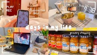 days in my life 𓈒 * (SUB) studying, real life classes, k-dramas and grocery shopping 