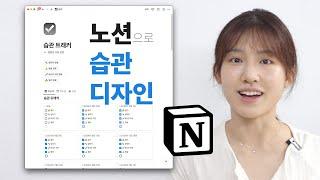 노션 기본 템플릿으로 만드는 초간단 습관 템플릿 + 위젯 팁