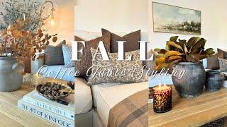 | FALL COFFEE TABLE STYLING + NEW PILLOWS | 3 DIFFERENT LOOKS | DECORATE WITH ME |