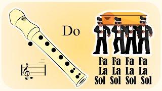 Meme Ataud  VERSIÓN FACIL para flauta dulce ️ Tutorial + Notas | Coffin Dance | Flute Recorder