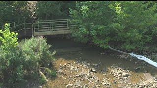 Barriers to stay in Shenango River to catch runoff