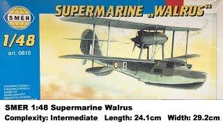 SMER 1:48 Supermarine Walrus Kit Review