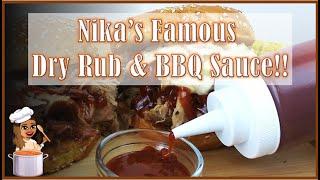 The BEST BBQ Rub and Sauce Recipe! (Nika's Famous Recipe!)