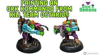 Painting an Ork Kommando from Kill Team Octarius